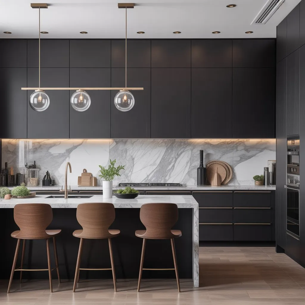 8 Modern Kitchen Decor Ideas for Stylish Homes 8 Black-Kitchen-Inspiration
