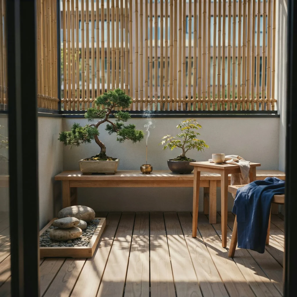 Japanese Balcony Ideas for Small Homes and Apartments 3 Japanese balcony ideas designed for a small apartment balcony.