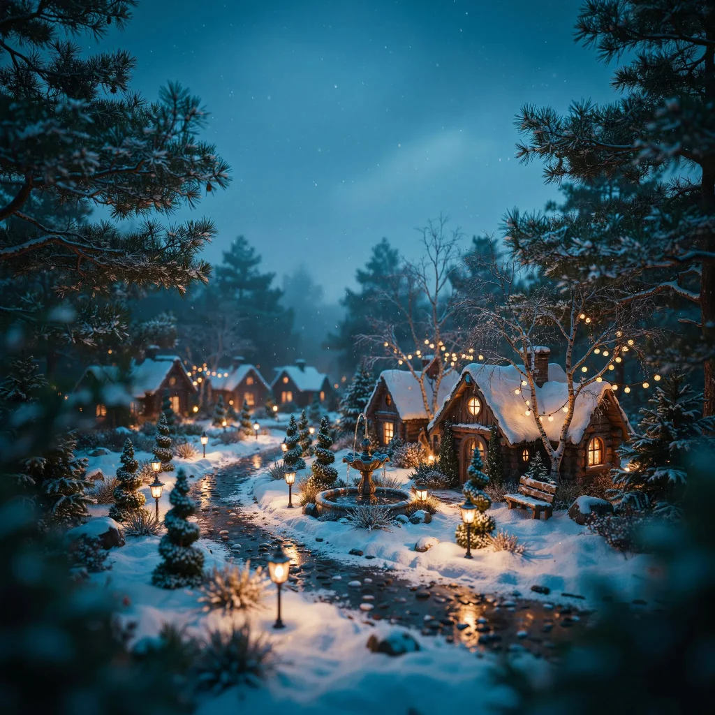 Winter Fairy Garden Ideas: Bring Magic to Your Backyard This Winter 7 Small winter fairy garden on a balcony with decorative containers.