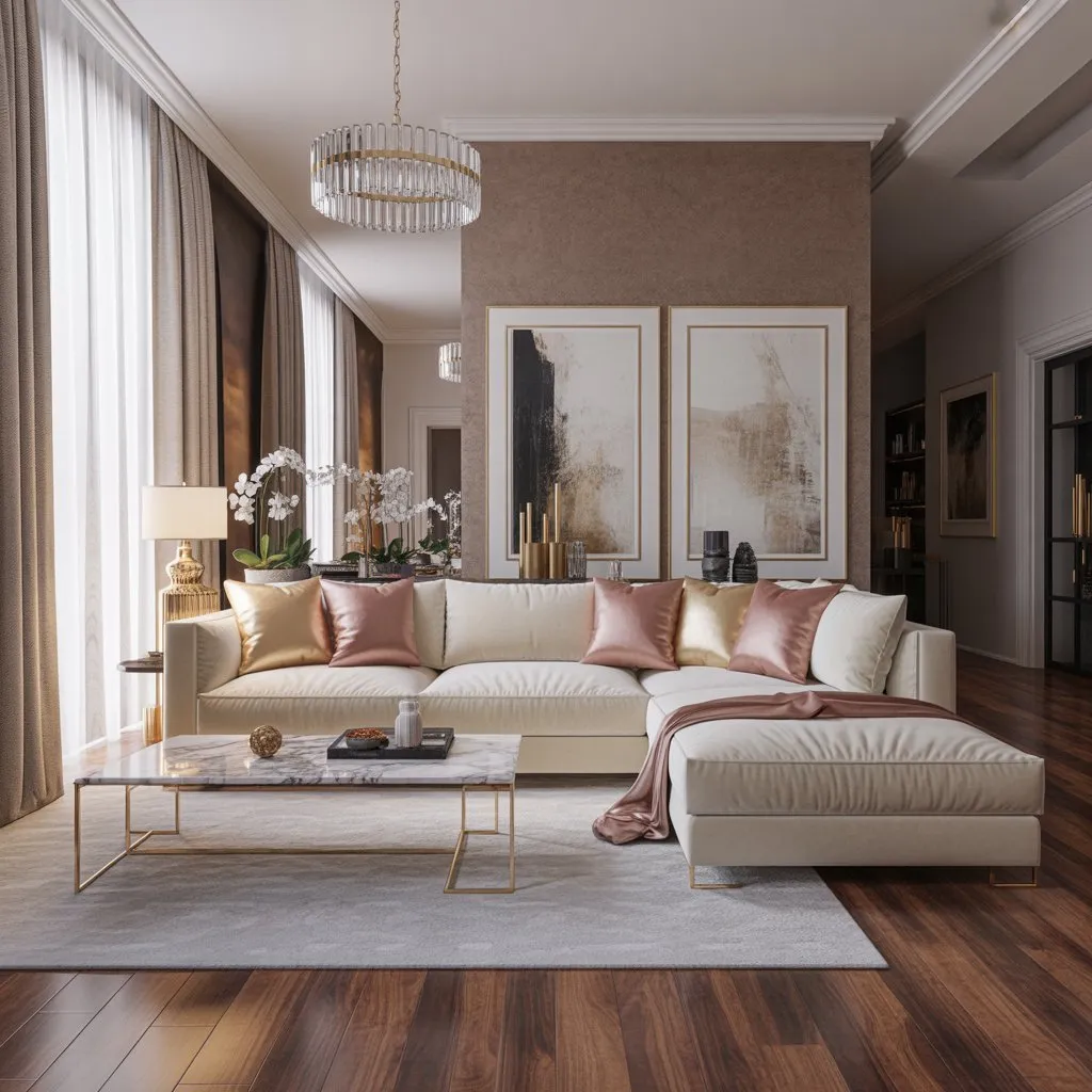 Modern Living Room Ideas 9 Designer living room with luxury furniture and elegant décor