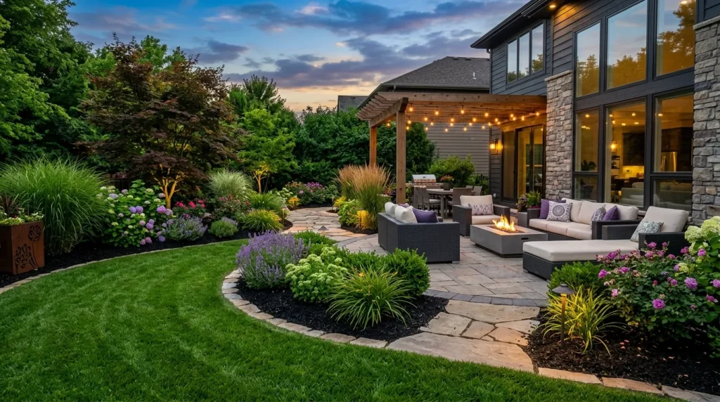 Black Mulch Ideas: 25 Stunning Landscaping Designs to Transform Your Yard 5 Luxury backyard landscaping with black mulch ideas