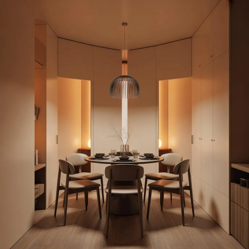 Small Space Living Room Ideas for Stylish Homes 6 Small dining room with modern table and cozy seating