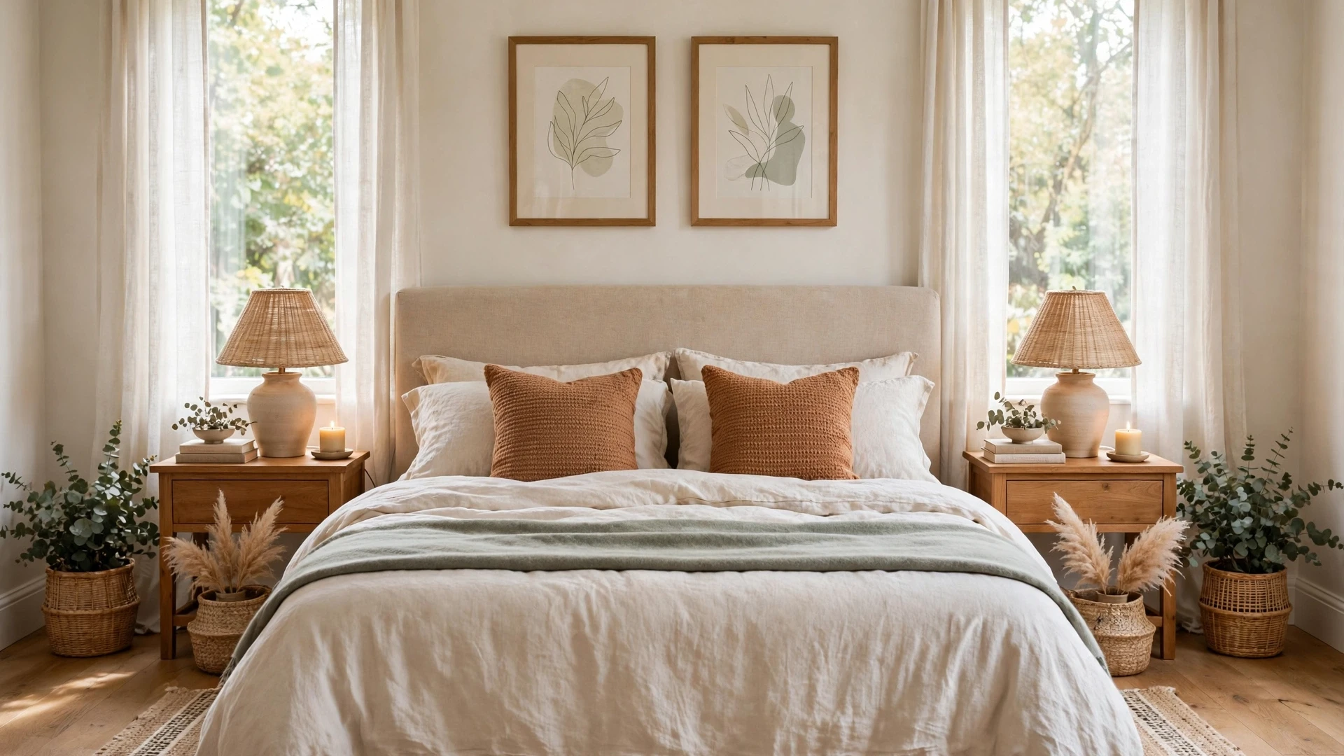 12 Feng Shui Bedroom Ideas for Restful Sleep 3 Balance the Room in Pairs
