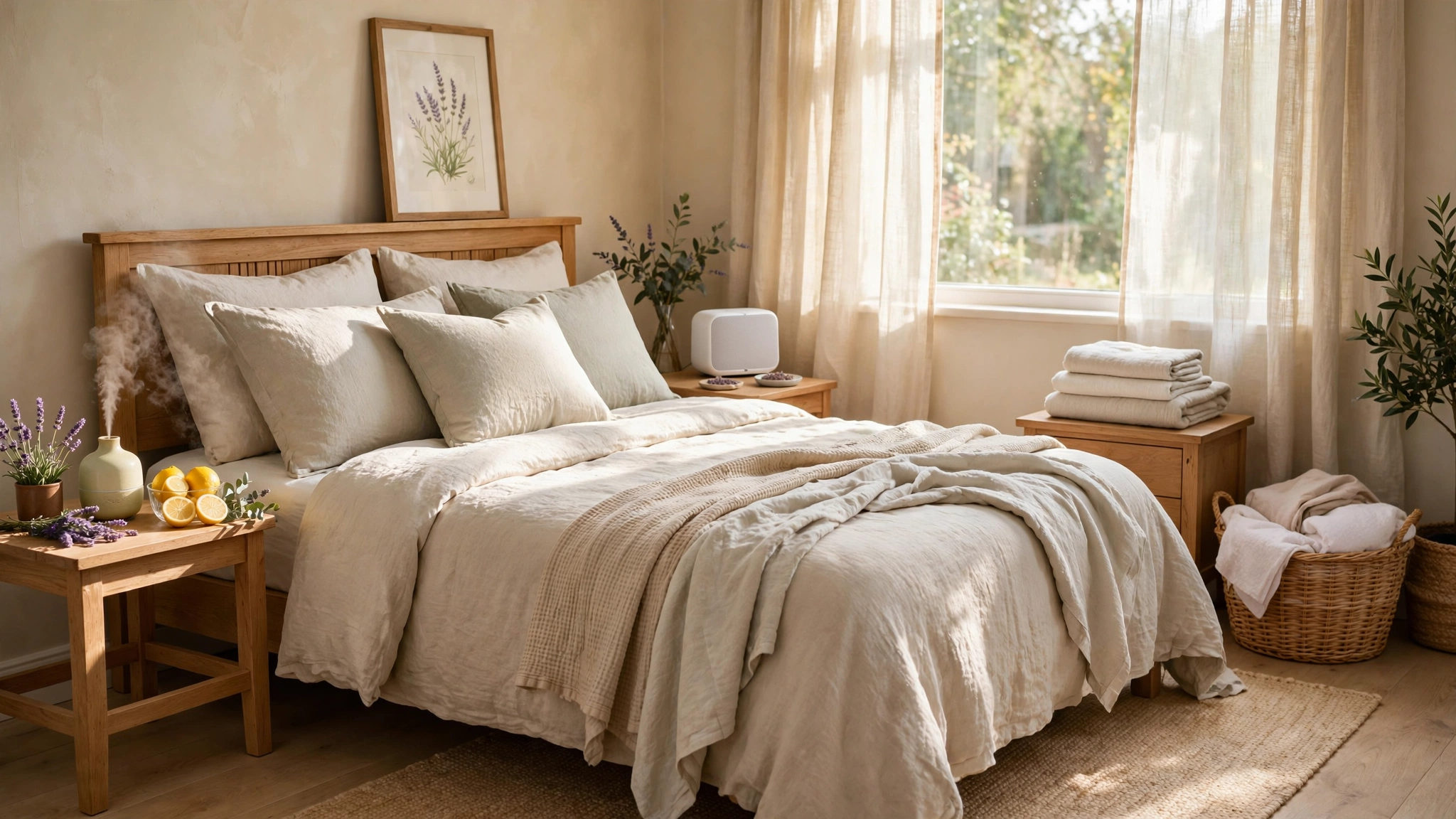 15 Welcoming Guest Bedroom Ideas 6 Finish with Scent and Sound Details