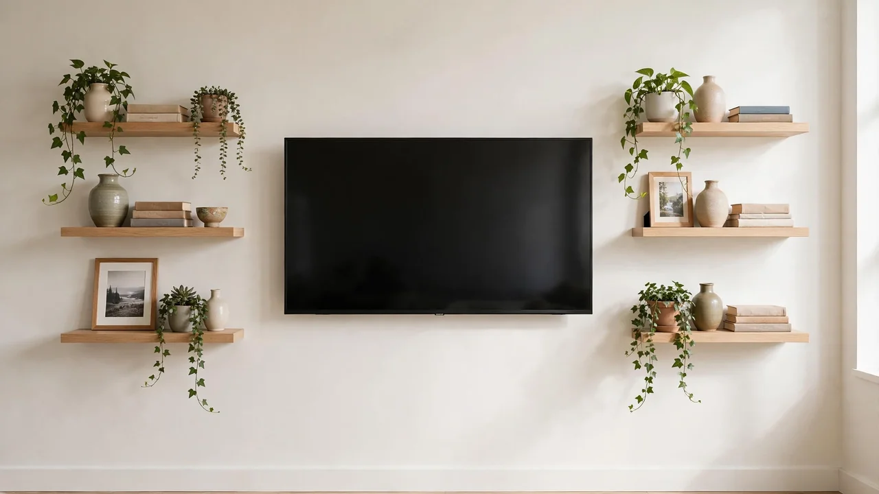 15 TV Wall Ideas + How High to Mount Your TV 5 15 TV Wall Ideas + How High to Mount Your TV idea 4